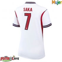 Camiseta Inglaterra Bukayo Saka #7 Primera Equipación para mujer Mundial 2026 manga corta